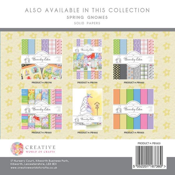 The Paper Boutique - Perfect Partners -  Spring Gnomes - 8x8 Inch - Cardstock