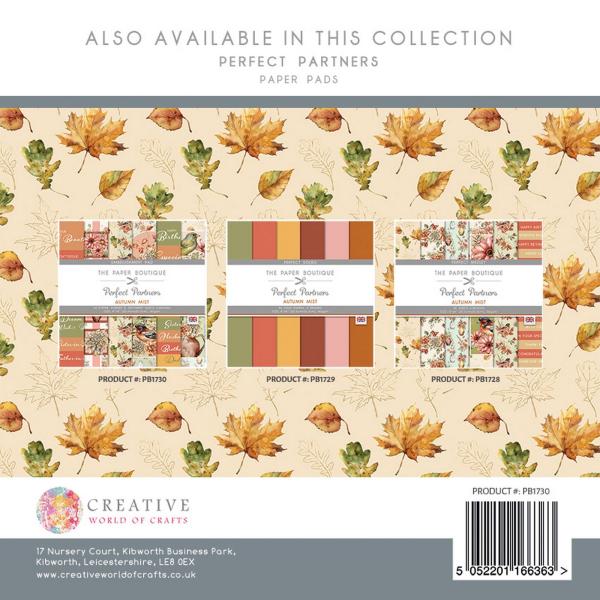 The Paper Boutique - Embellishment Pad - autumn mist  - 8x8 Inch - Designpapier