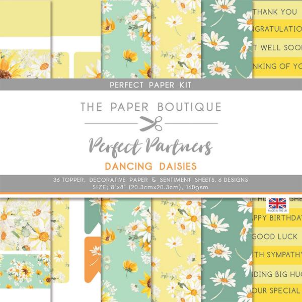 The Paper Boutique - Paper Kit - Dancing daisies - Die Cut Toppers - Designpapier 