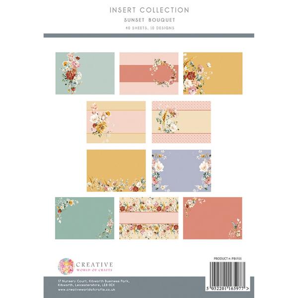 The Paper Boutique - Insert Collection -  Sunset bouquet - Designpapier 