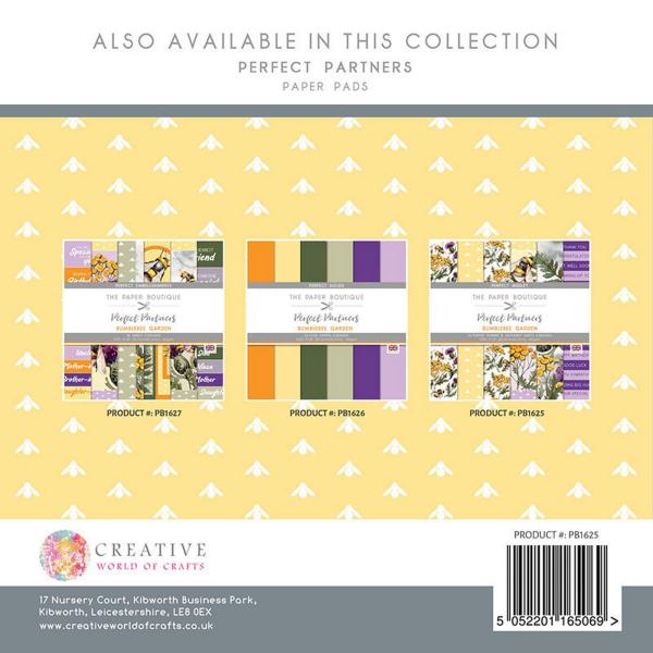 The Paper Boutique - Perfect Partners -  Bumblebee garden  - 8x8 Inch - Designpapier