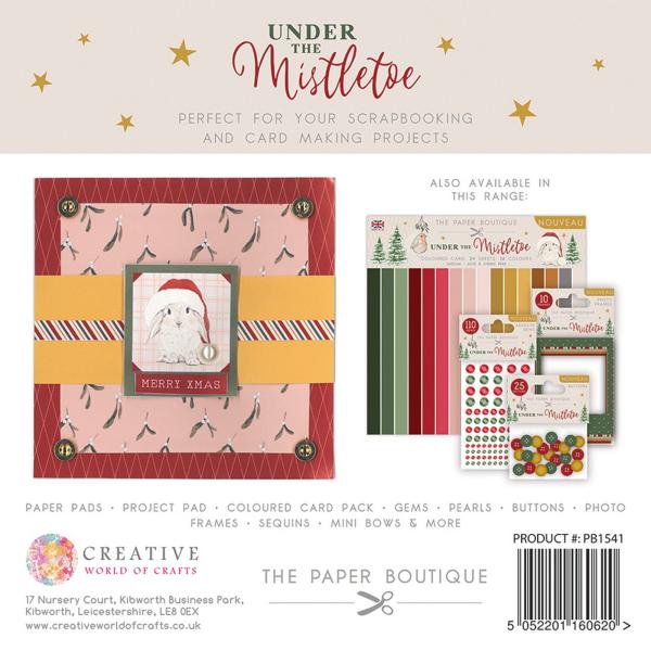 The Paper Boutique - Project Pad -  Under the mistletoe  - 8x8 Inch - Paper Pad - Designpapier