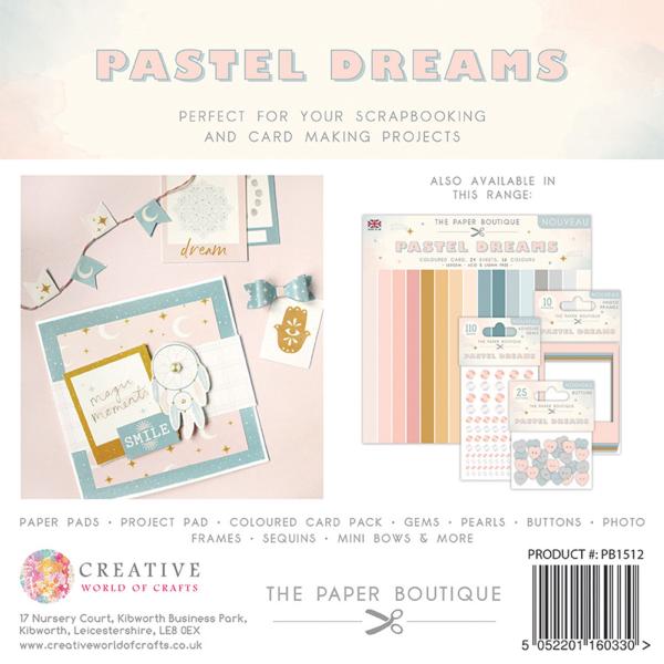 The Paper Boutique - Decorative Paper - Pastel dreams  - 8x8 Inch - Paper Pad - Designpapier