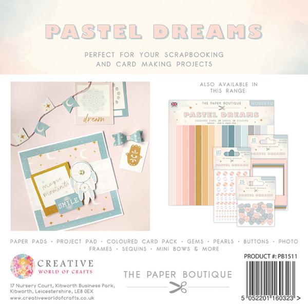 The Paper Boutique - Decorative Paper - Pastel dreams  - 12x12 Inch - Paper Pad - Designpapier