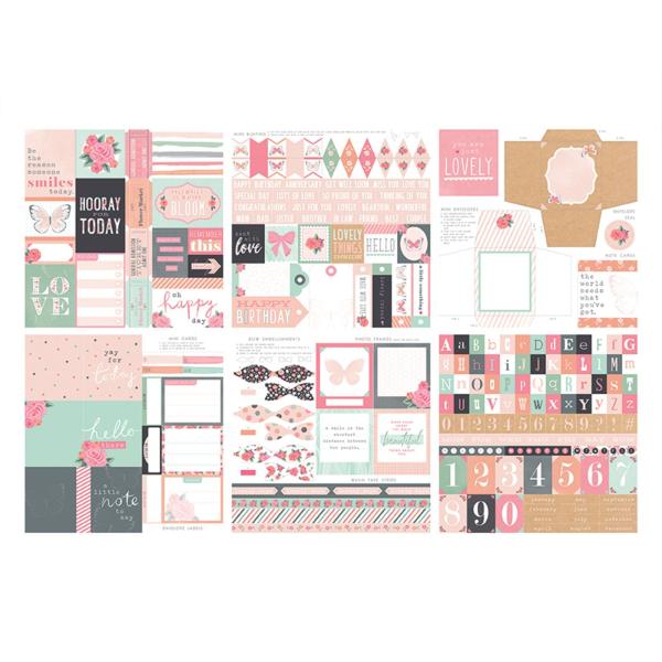 The Paper Boutique - Project Pad -  Lovely days  - 8x8 Inch - Paper Pad - Designpapier