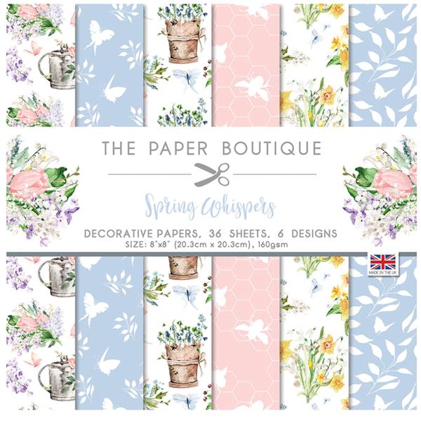 The Paper Boutique - Decorative Paper - Spring whispers  - 8x8 Inch - Paper Pad - Designpapier