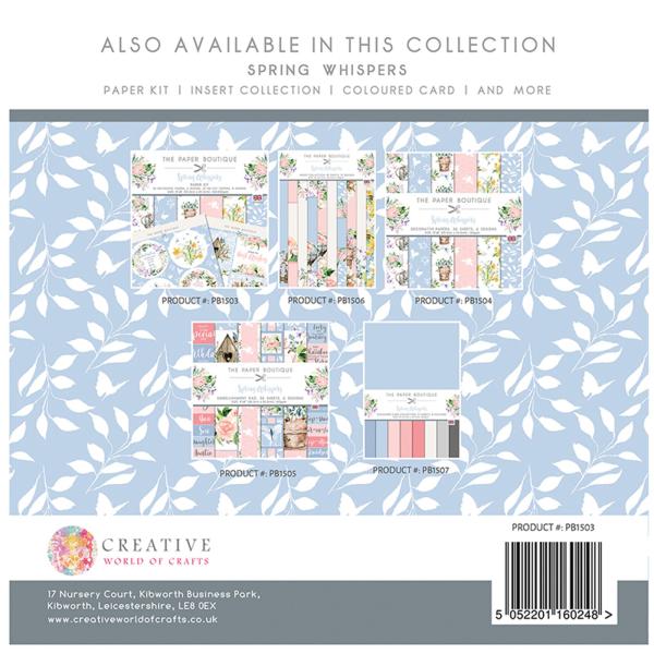 The Paper Boutique - Paper Kit - Spring whispers - Die Cut Toppers - Designpapier 