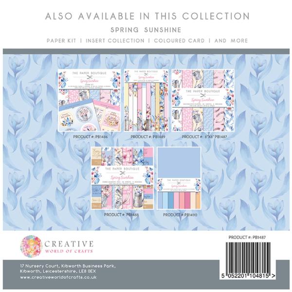 The Paper Boutique - Decorative Paper - Spring sunshine - 8x8 Inch - Paper Pad - Designpapier