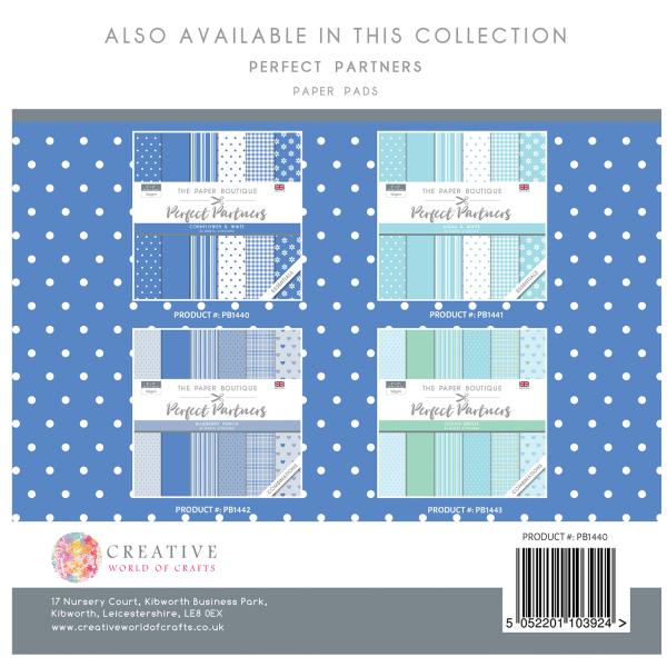 The Paper Boutique - Perfect Partners -  Cornflower - 8x8 Inch - Designpapier