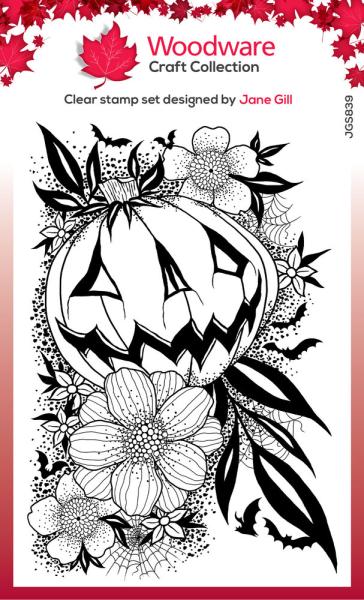 Woodware - Clear Stamps - Pumpkin Flowers  - Stempel 