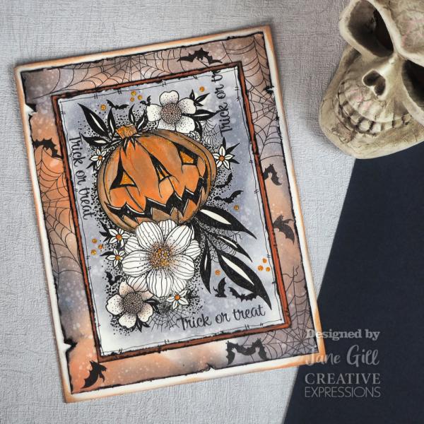 Woodware - Clear Stamps - Pumpkin Flowers  - Stempel 