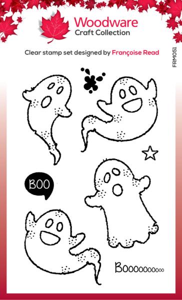 Woodware - Clear Stamps - Tiny Ghost  - Stempel 