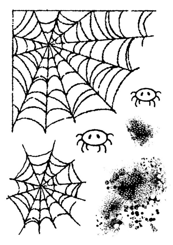 Woodware - Clear Stamps - Spider's Web  - Stempel 