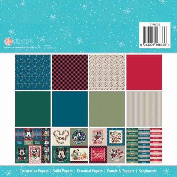 Creative Expressions - Card Making Kit 8x8 Inch - Mickey & Friends Christmas 