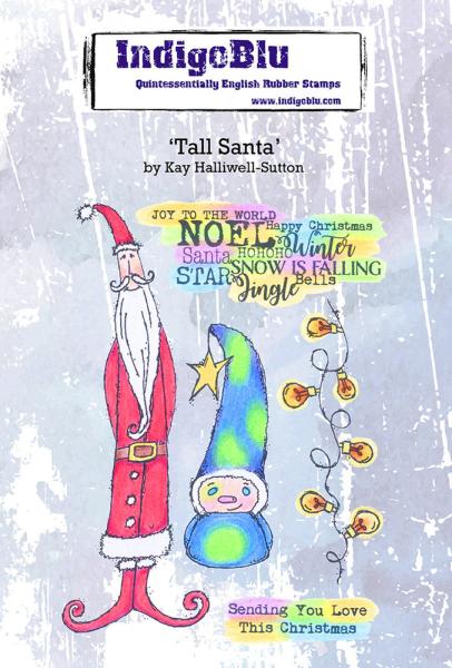 IndigoBlu "Tall Santa" A6 Rubber Stamp