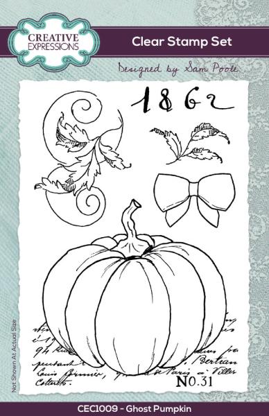 Creative Expressions - Clear Stamp A6 - Ghost Pumpkin - Stempel