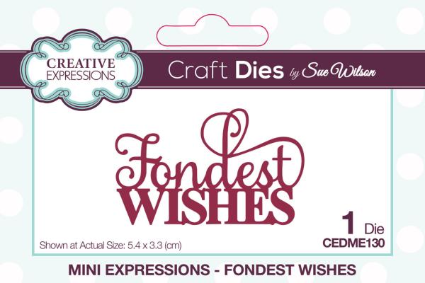 Creative Expressions - Craft Dies - Fondest Wishes - Stanze