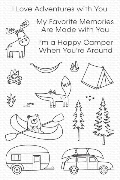 My Favorite Things Stempelset "Happy Camper" Clear Stamp Set