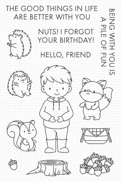 My Favorite Things Stempelset "Hoodie Weather" Clear Stamp Set