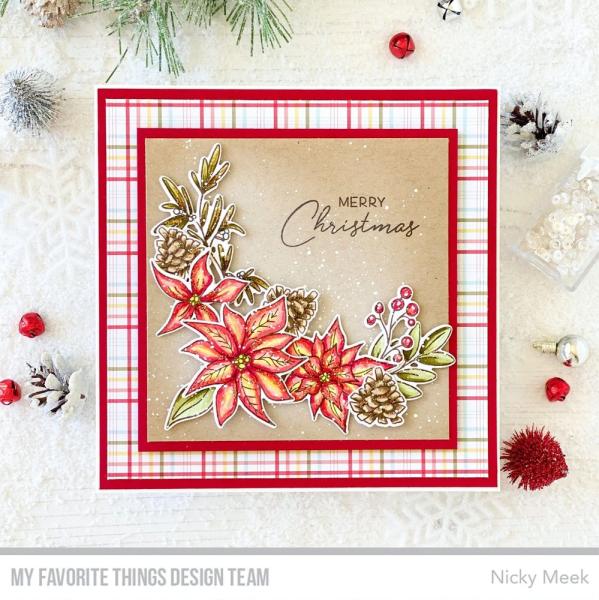 My Favorite Things Stempelset "Pretty Poinsettias" Clear Stamp Set