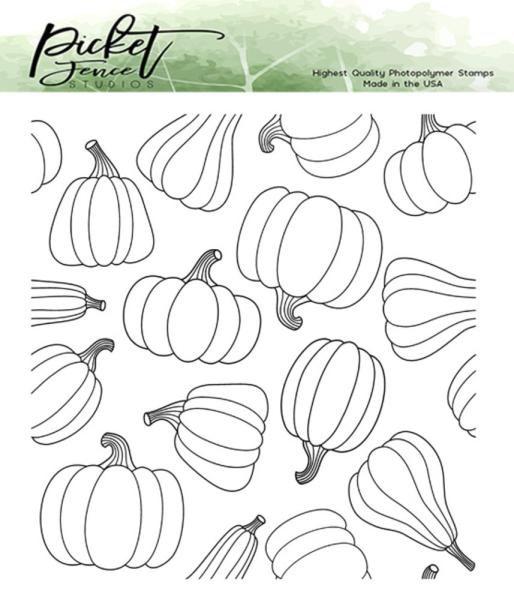 Picket Fence Studios - Clear Stamp - "Lots of Gourds " Stempel 