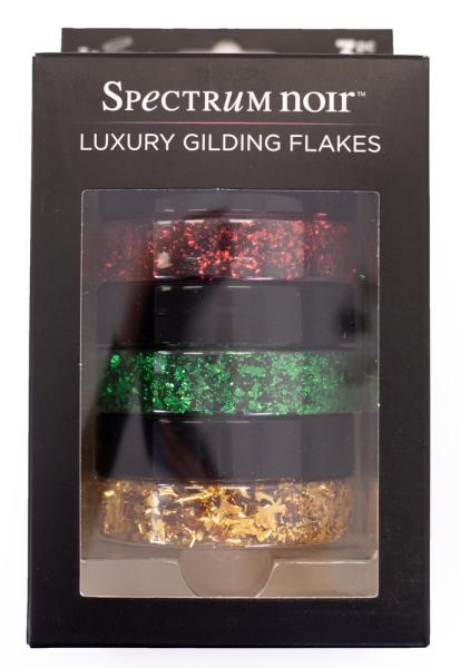 Spectrum Noir - Gilding Flakes - Christmas  - 3x50ml - Dekometallflocken