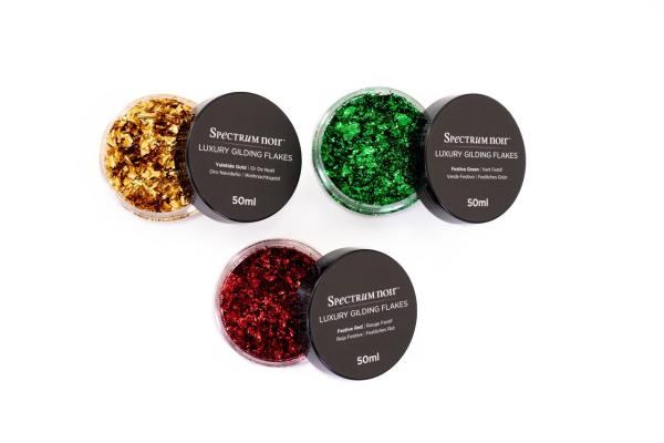 Spectrum Noir - Gilding Flakes - Christmas  - 3x50ml - Dekometallflocken