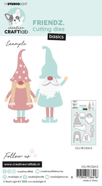 Creative Craft Lab - Studio Light - Dies -  Gnome Basics  - Stanze 