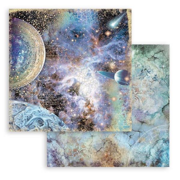 Stamperia "Cosmos Infinity Backgrounds" 8x8" Paper Pack - Cardstock