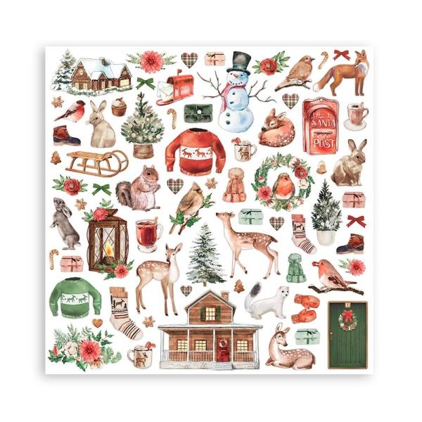 Stamperia "Romantic Home for the Holidays" 12x12" Paper Pack - Cardstock