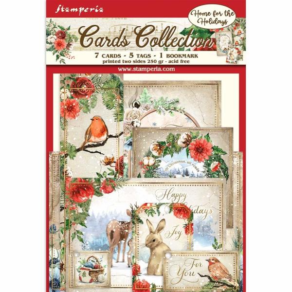 Stamperia - Cards Collection - " Romantic Home for Holidays " - Tags - Die Cuts