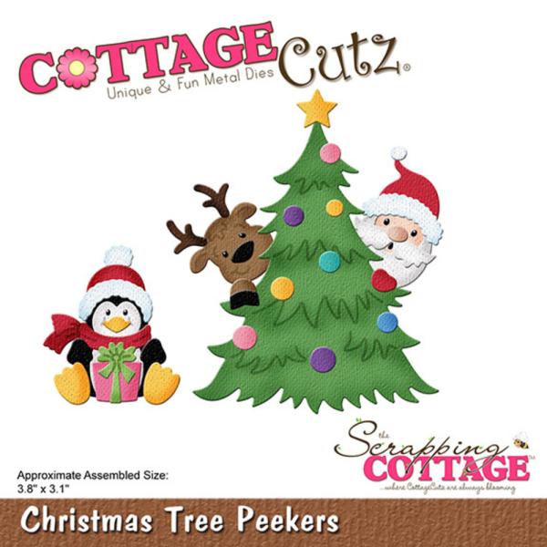 Scrapping Cottage - Dies - Christmas Tree Peekers - Stanze