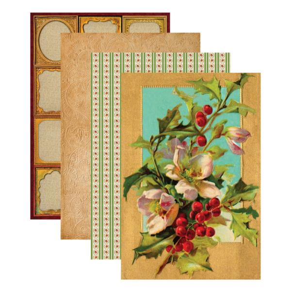 Spellbinders - Paper Pad 6x9 Inch - "Christmas Velvet" - Paper Pack