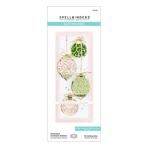 Spellbinders Dies "Flourished Ornament Slimline " Stanzschablonen