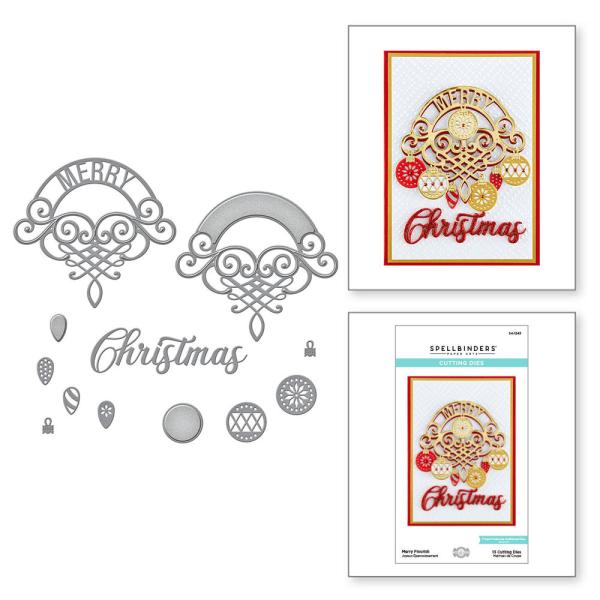 Spellbinders Dies "Merry Flourish" Stanzschablonen