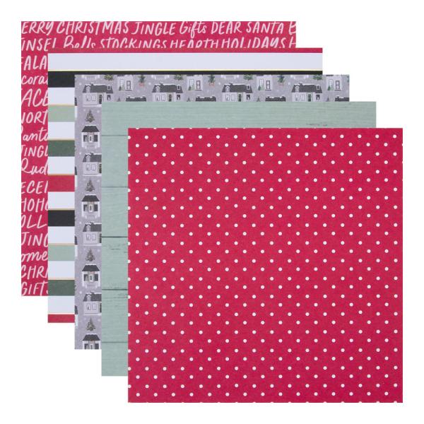 Spellbinders - Paper Pad 6x6 Inch - "Santa Lane " - Paper Pack