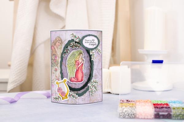 Crafters Companion - Stamp & Dies - Angel Prayer - Stempel & Stanze 