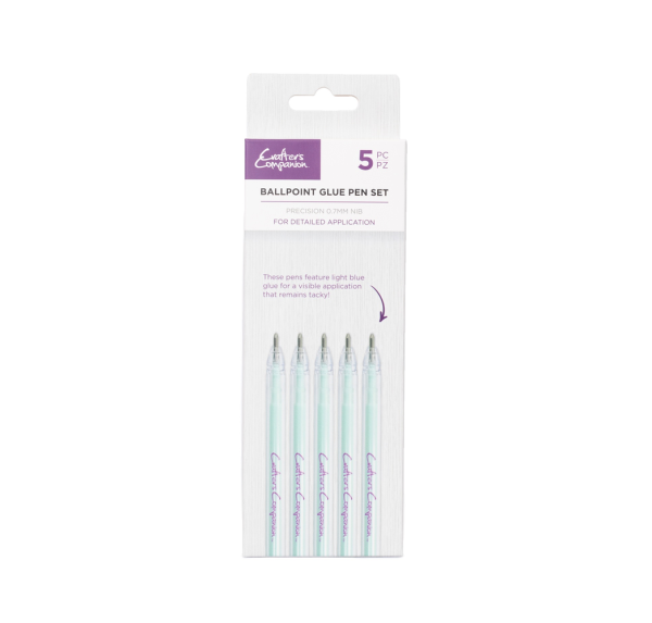 Crafters Companion - Ballpoint Glue Pen Set - Klebestift - 5 Stück