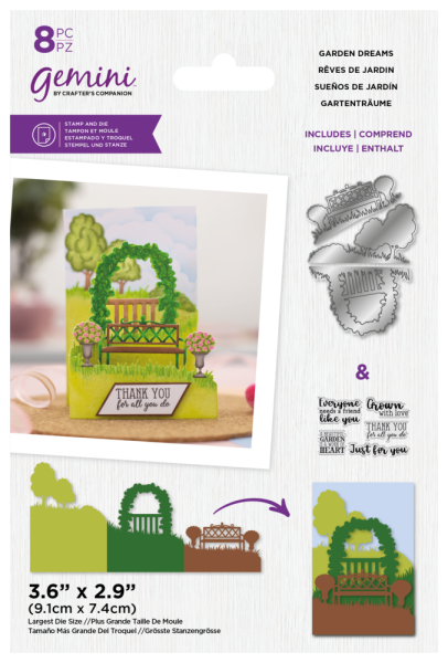 Gemini - Stamp & Dies -  Zig Zag Scene Builder - Garden Dreams - Stempel & Stanze 