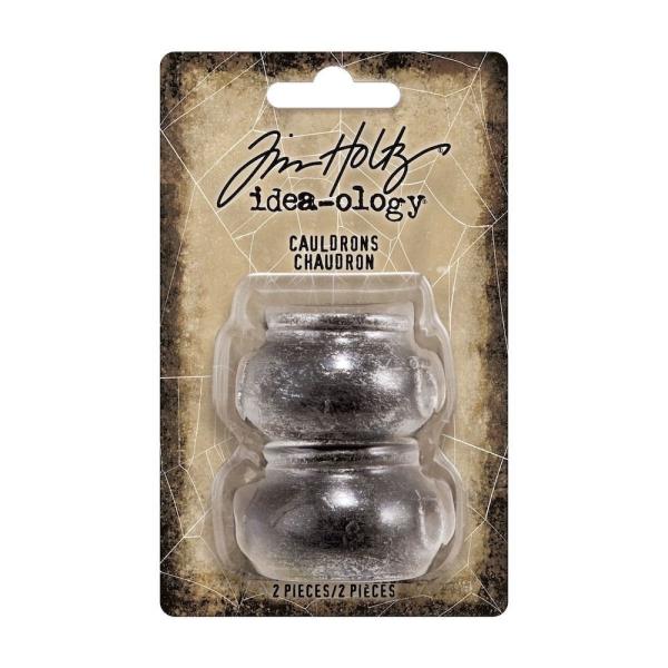 Tim Holtz - Idea Ology " Halloween Cauldrons" - Mini Kessel 