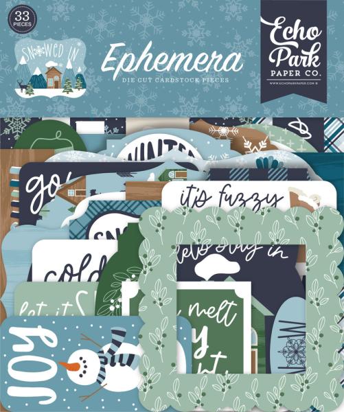 Echo Park - Ephemera -  "Snowed In" - Stanzteile