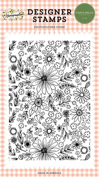 Carta Bella "Floral " 4x6" Background Stamp