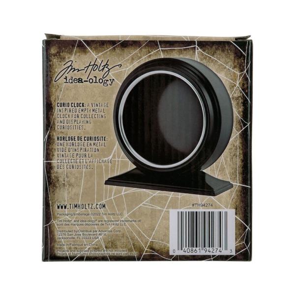 Tim Holtz - Idea Ology " Curio Clock Black" - hohle Uhr 