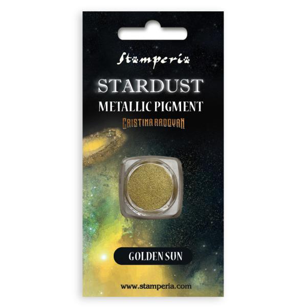 Stamperia - Stardust Metallic Pigment -  " Golden Sun " - 0,5g - Pigmentpulver 