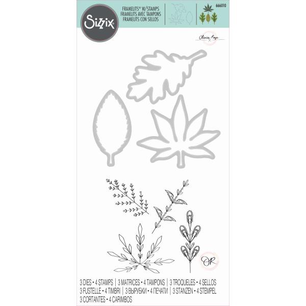 Sizzix Framelits Craft Die-Set - Decorative Leaves