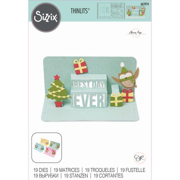 Sizzix Thinlits Craft Die-Set - Multi-Phrase Pop-Up 