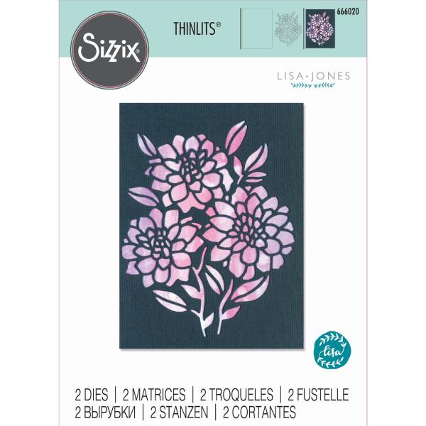 Sizzix Thinlits Craft Die-Set -  Negative Florals 