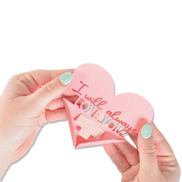 Sizzix Thinlits Craft Die-Set -  Heart Slider Card 