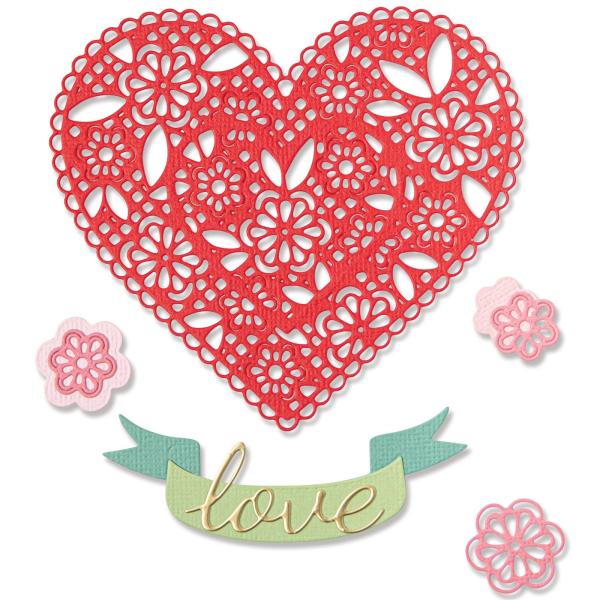 Sizzix Thinlits Craft Die-Set -  Doily Heart 