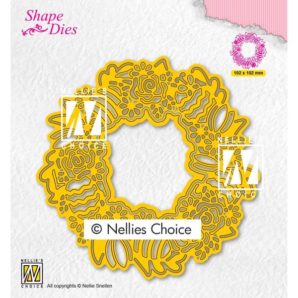 Nellie's Choice - Shape Dies - " Easter Wreath " - Stanze